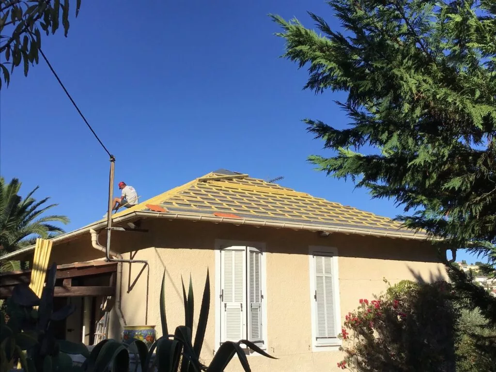 Chantier de réfection de toiture