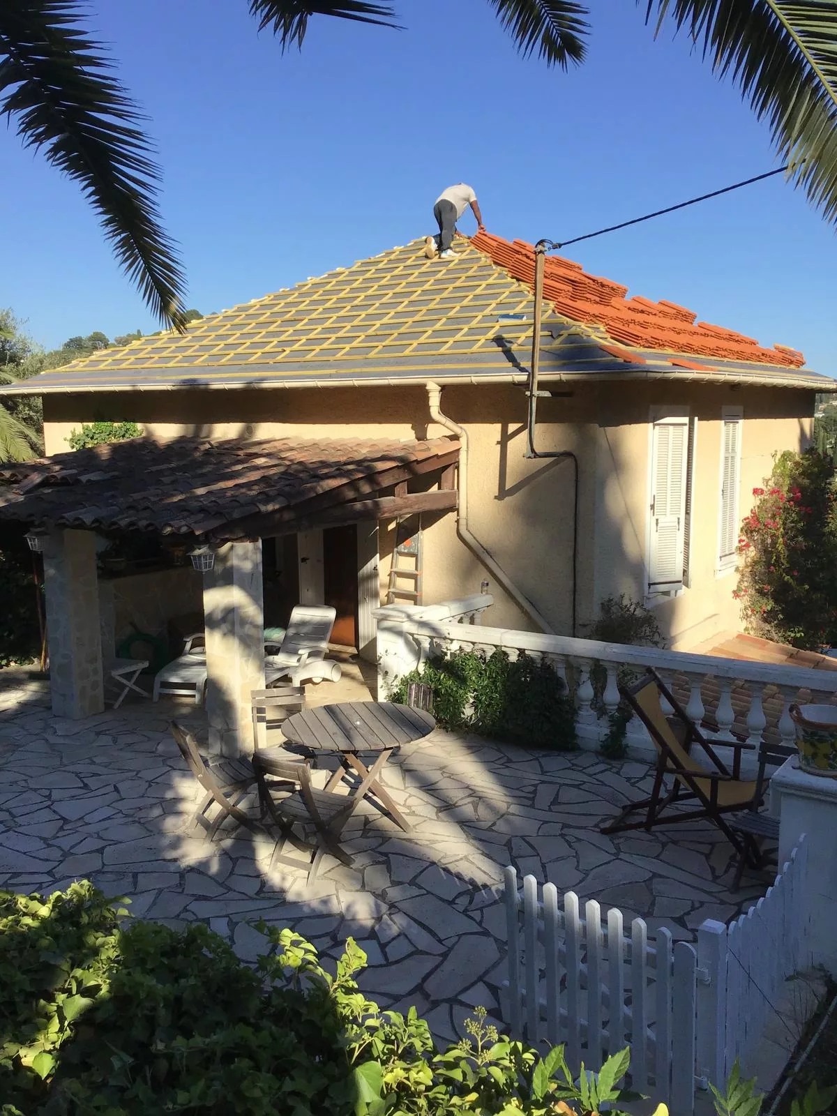 Toiture de chalet en bois à Gryon